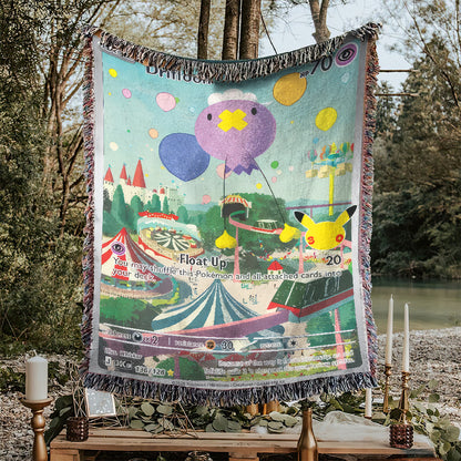 PKM Drifloon Card Custom Woven Blanket