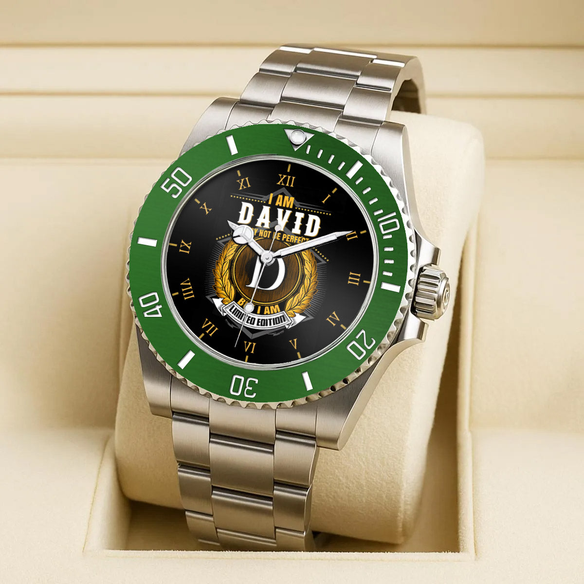 Personalized Limited Edition Name EST Watch for Him Dad Boyfriend
