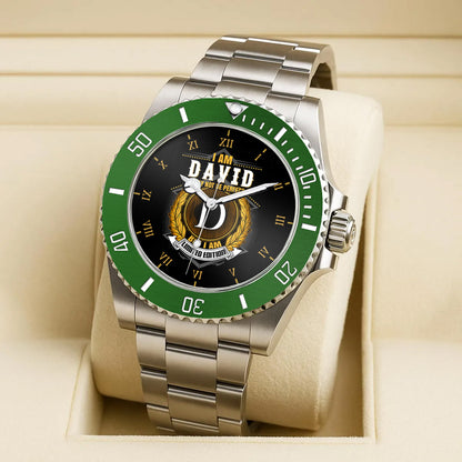 Personalized Limited Edition Name EST Watch for Him Dad Boyfriend