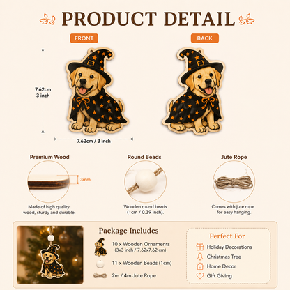 Halloween Personalized PKM Wooden Garland